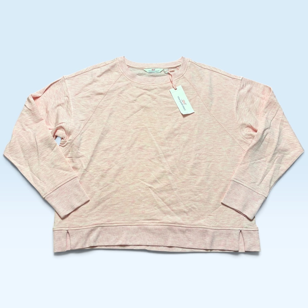Vineyard Vines Sweatshirt Womens Medium Pink Dreamcloth Crew Raglan Pullover